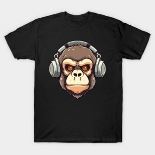 Ape with headphone T-Shirt